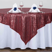 72" x 72" Sequined Table Overlay