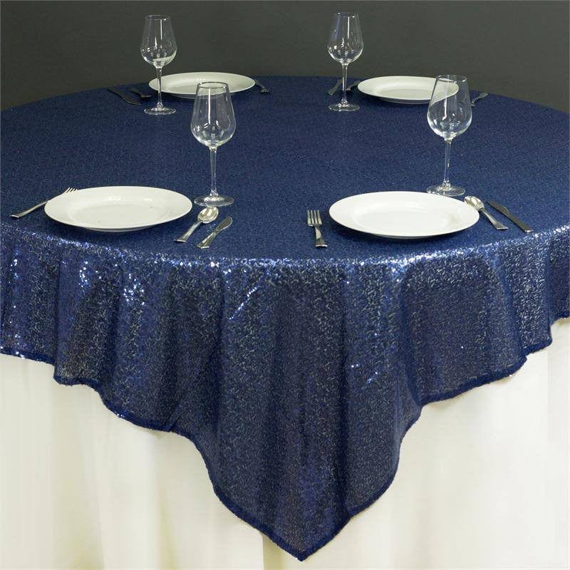 72" x 72" Sequined Table Overlay