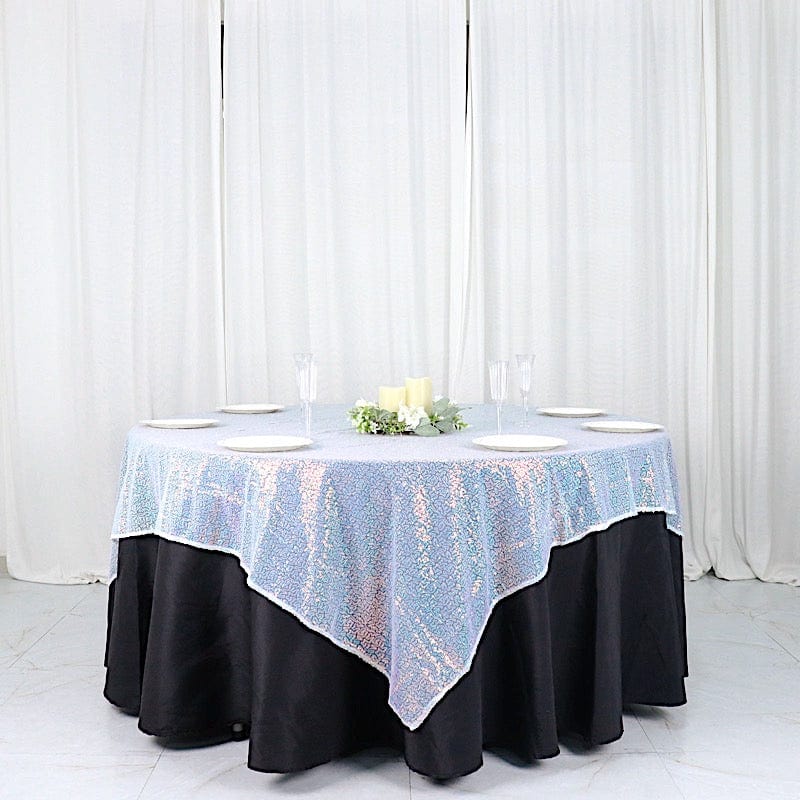 72" x 72" Sequined Table Overlay