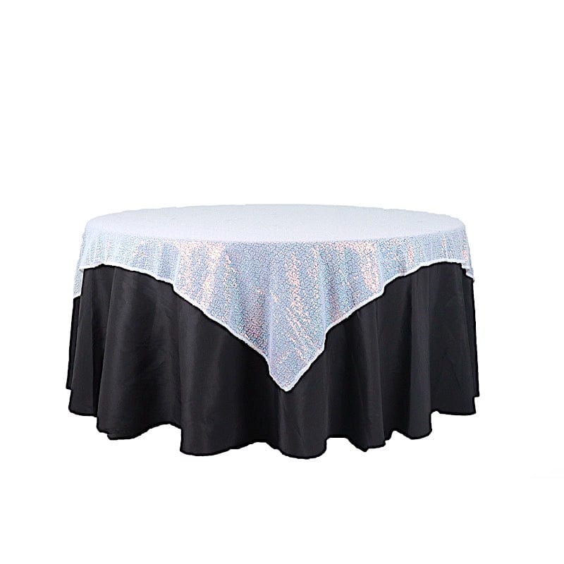 72" x 72" Sequined Table Overlay