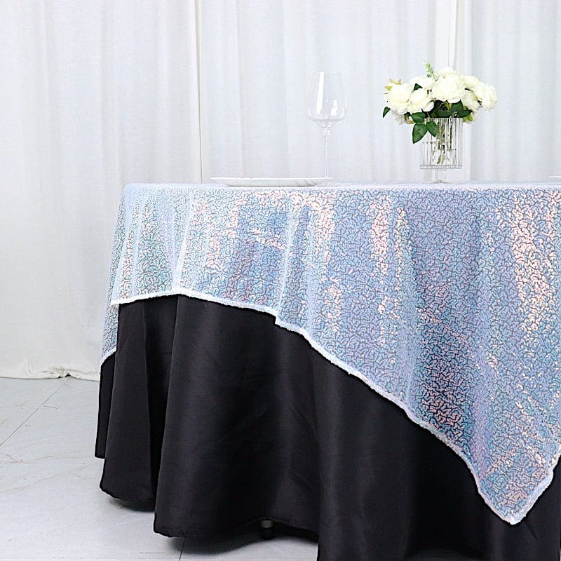 72" x 72" Sequined Table Overlay