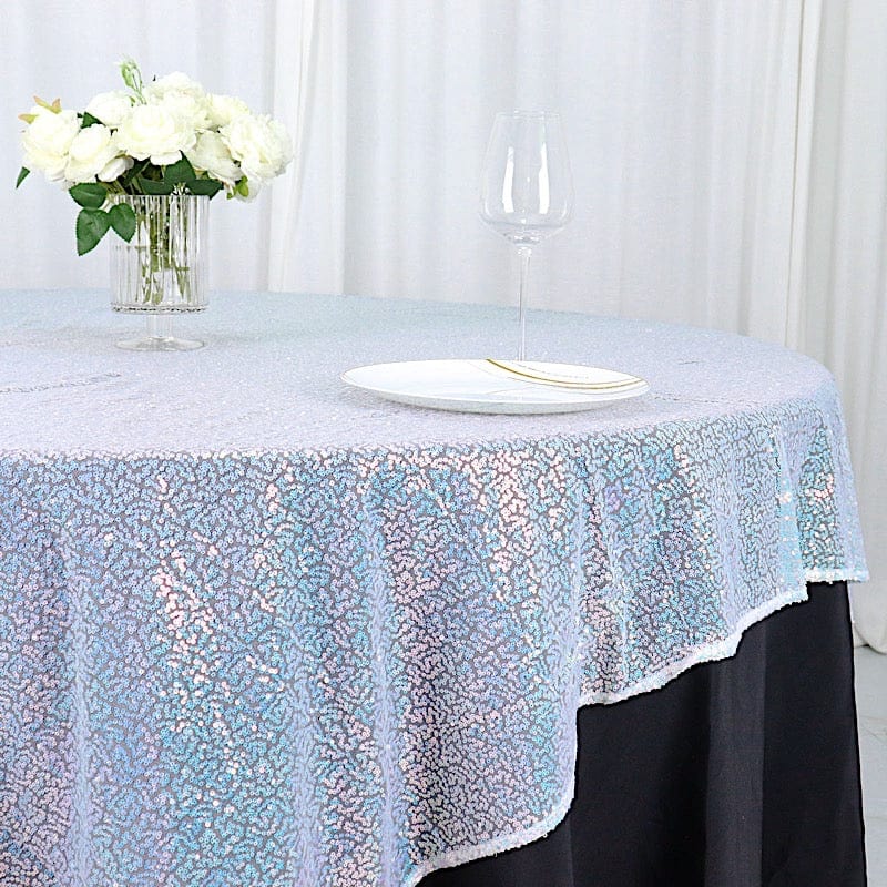 72" x 72" Sequined Table Overlay