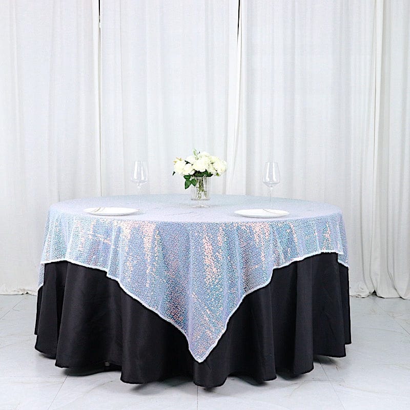 72" x 72" Sequined Table Overlay