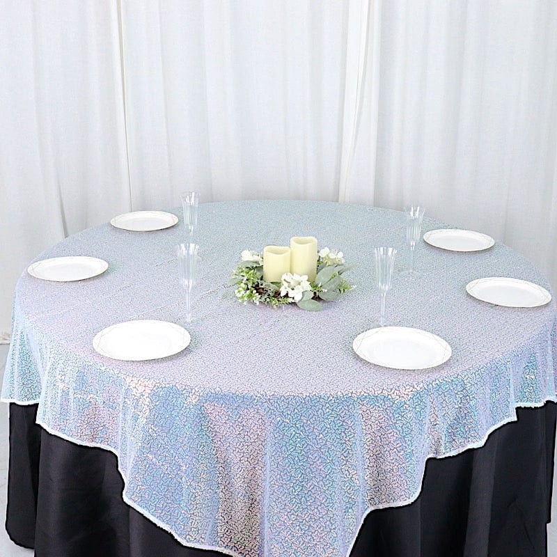 72" x 72" Sequined Table Overlay