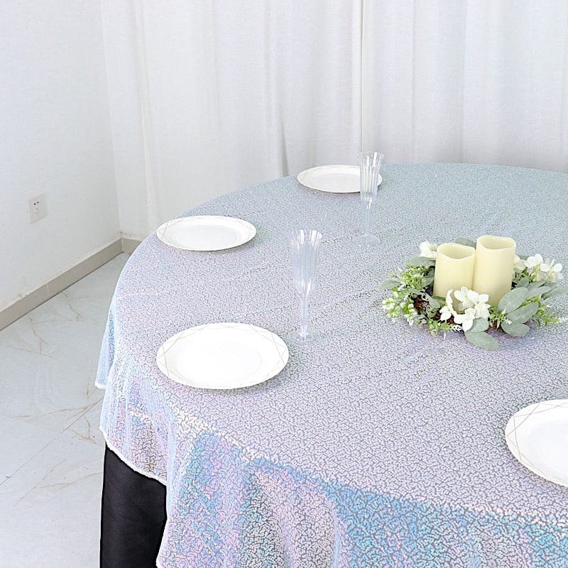 72" x 72" Sequined Table Overlay