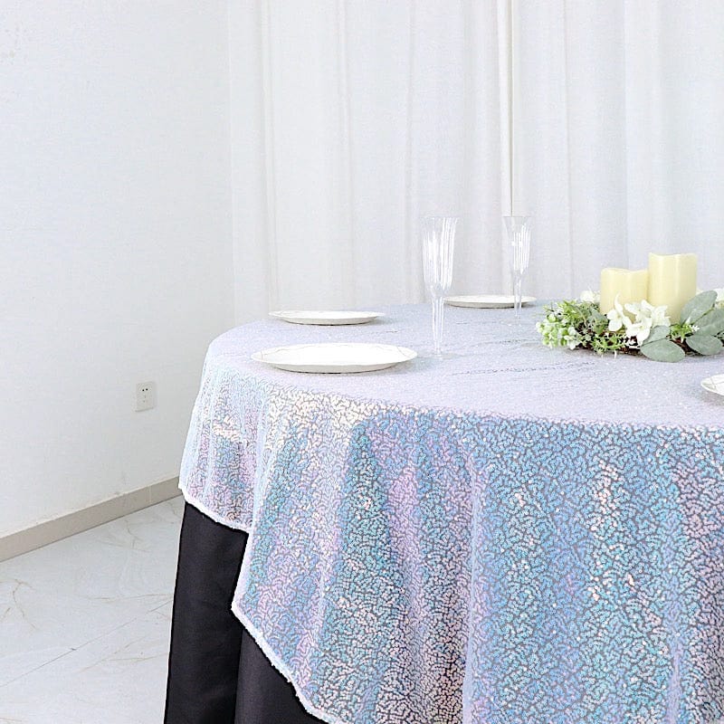 72" x 72" Sequined Table Overlay
