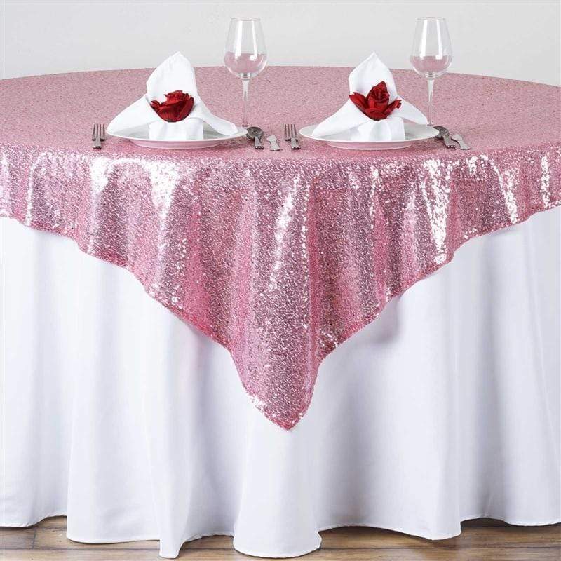72" x 72" Sequined Table Overlay LAY72_02_015