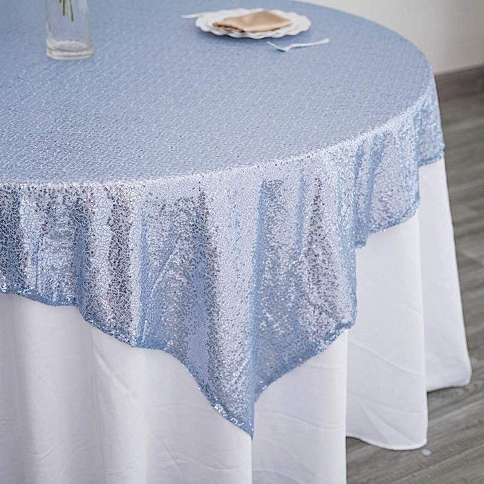 72" x 72" Sequined Table Overlay LAY72_02_086