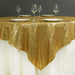 72" x 72" Sequined Table Overlay LAY72_02_GOLD