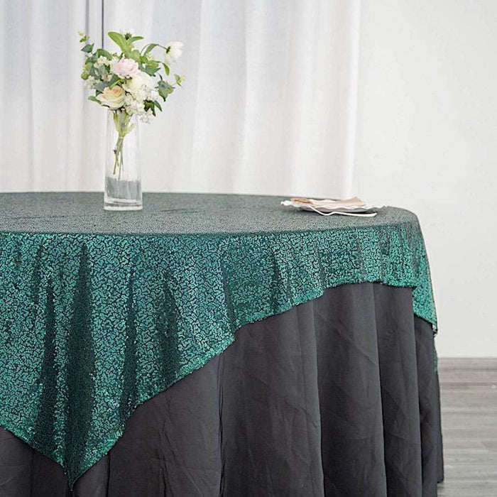 72" x 72" Sequined Table Overlay LAY72_02_HUNT