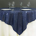72" x 72" Sequined Table Overlay LAY72_02_NAVY