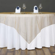 72" x 72" Sheer Organza Table Overlay