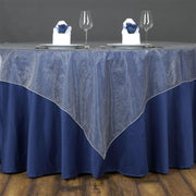 72" x 72" Sheer Organza Table Overlay