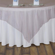 72" x 72" Sheer Organza Table Overlay