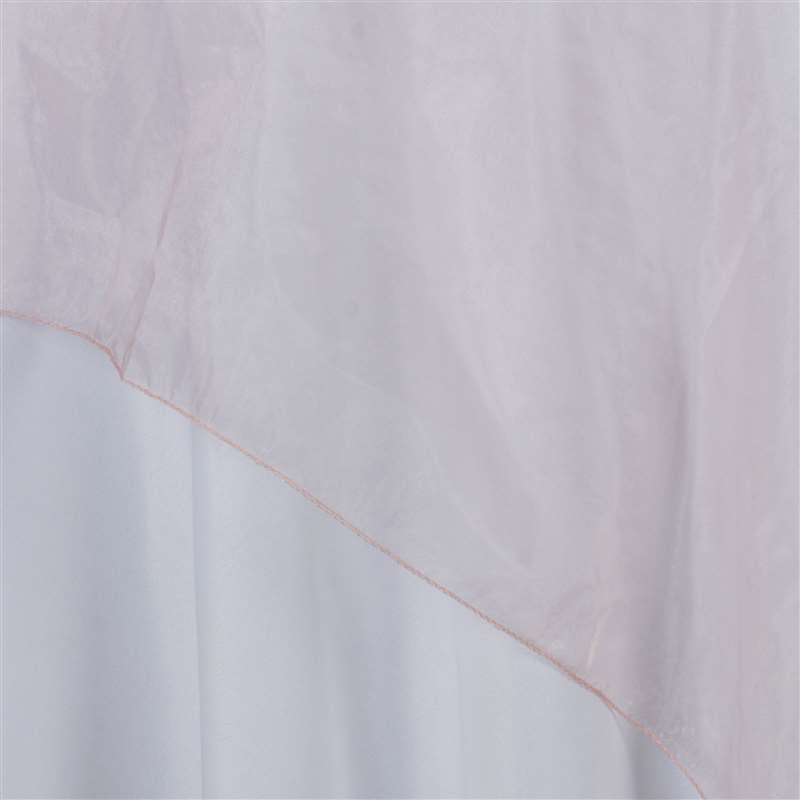 72" x 72" Sheer Organza Table Overlay