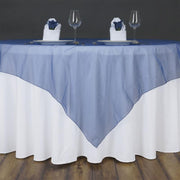 72" x 72" Sheer Organza Table Overlay