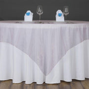 72" x 72" Sheer Organza Table Overlay