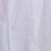 72" x 72" Sheer Organza Table Overlay