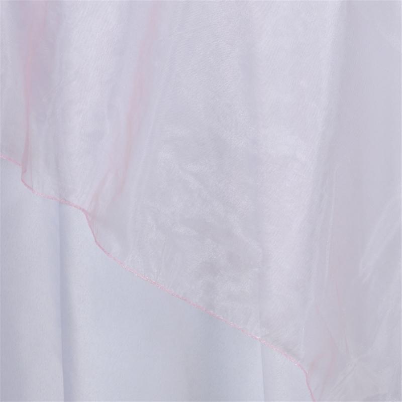 72" x 72" Sheer Organza Table Overlay