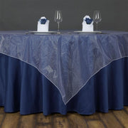 72" x 72" Sheer Organza Table Overlay