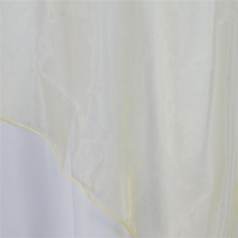 72" x 72" Sheer Organza Table Overlay