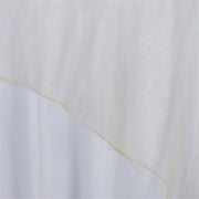72" x 72" Sheer Organza Table Overlay