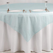 72" x 72" Sheer Organza Table Overlay LAY72_ORG_BLUE