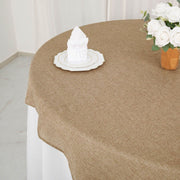 72"x72" Faux Burlap Square Table Overlay - Natural LAY72_JUTE03_NAT