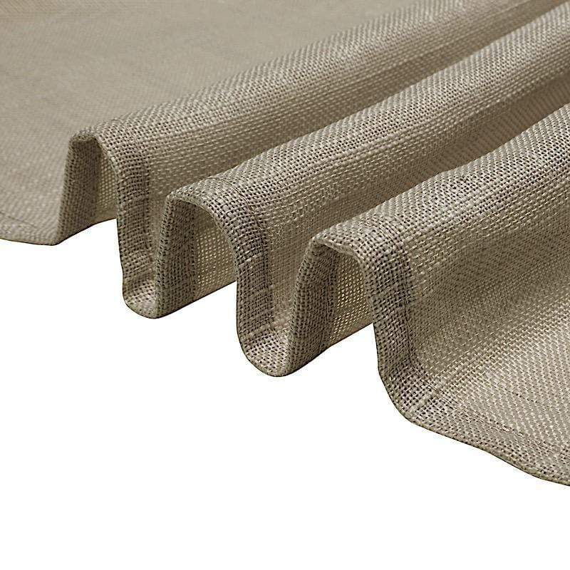 72"x72" Premium Faux Burlap Polyester Square Table Overlay