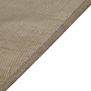 72"x72" Premium Faux Burlap Polyester Square Table Overlay