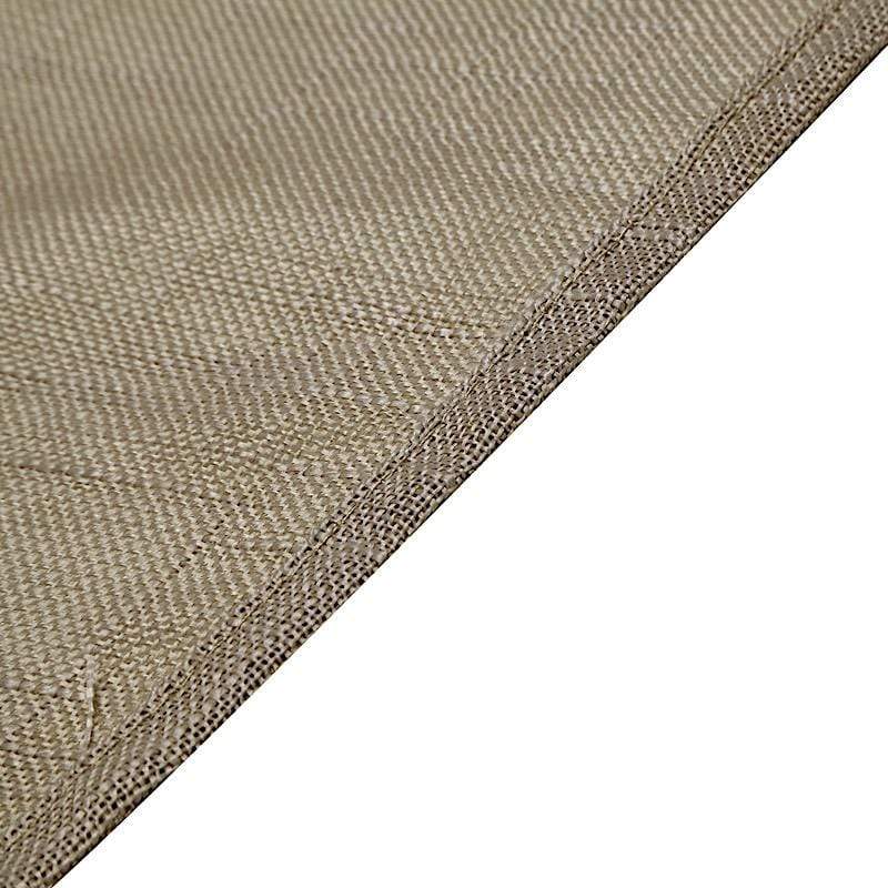 72"x72" Premium Faux Burlap Polyester Square Table Overlay