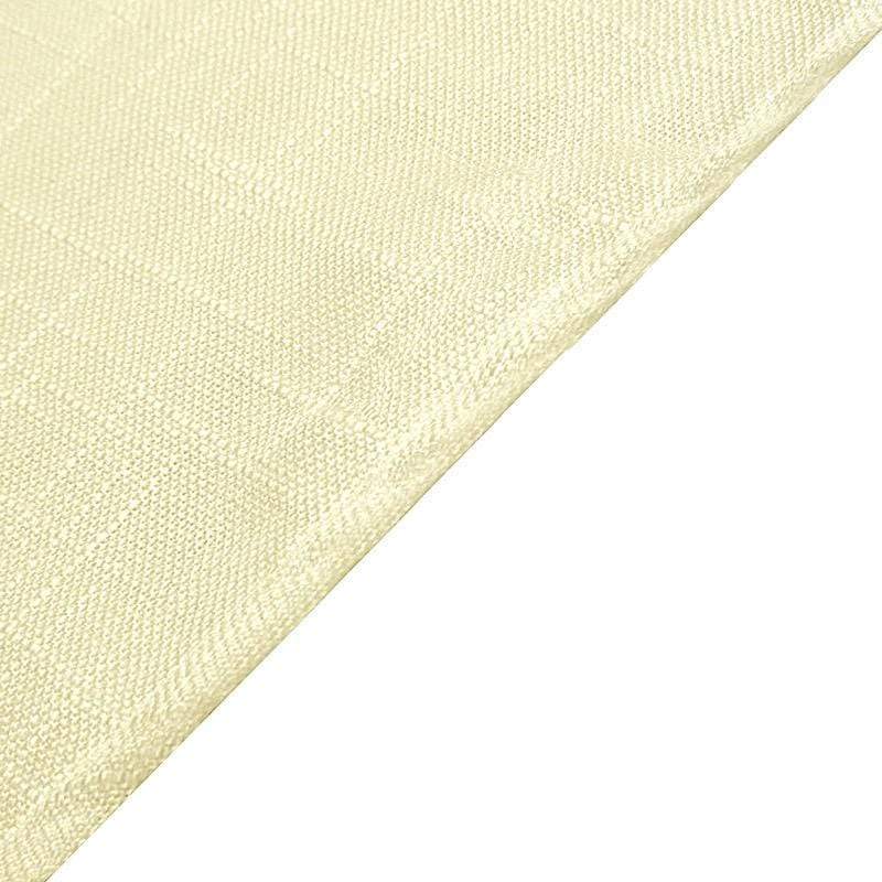 72"x72" Premium Faux Burlap Polyester Square Table Overlay