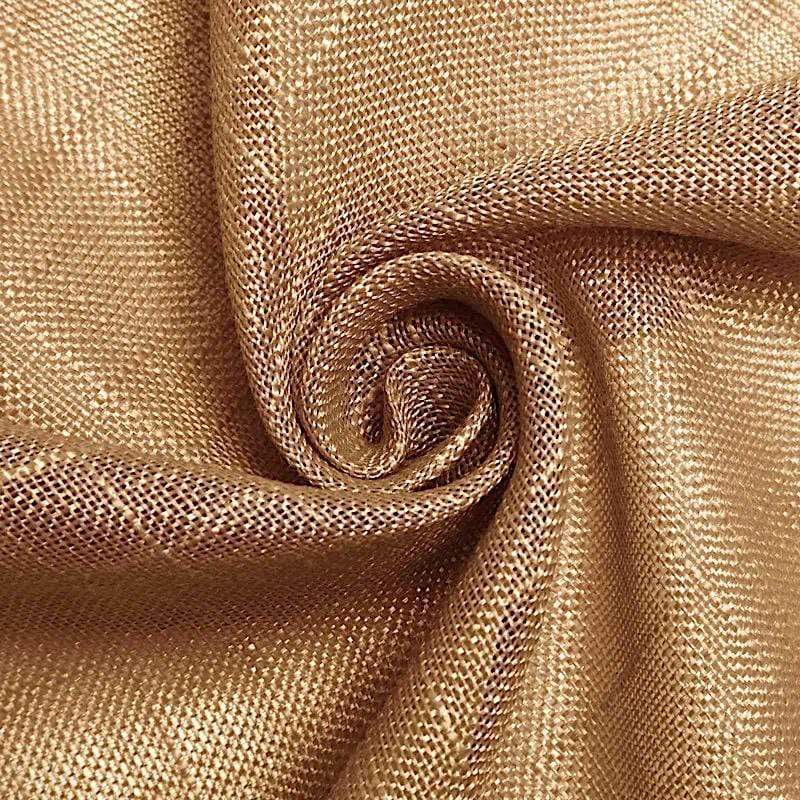 72"x72" Premium Faux Burlap Polyester Square Table Overlay