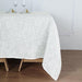 72"x72" Premium Faux Burlap Polyester Square Table Overlay