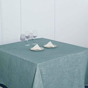 72"x72" Premium Faux Burlap Polyester Square Table Overlay