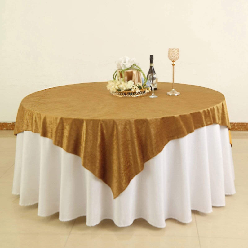 72"x72" Premium Velvet Square Table Overlay