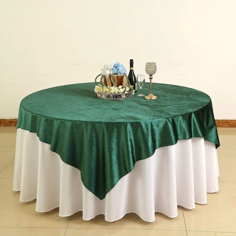 72"x72" Premium Velvet Square Table Overlay