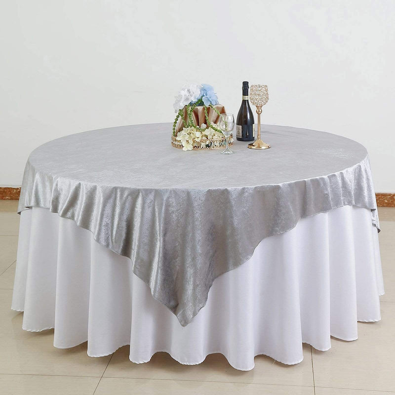 72"x72" Premium Velvet Square Table Overlay
