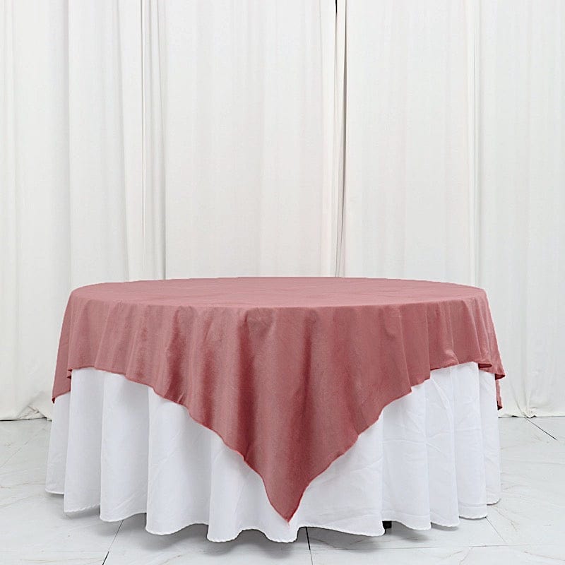 72"x72" Premium Velvet Square Table Overlay