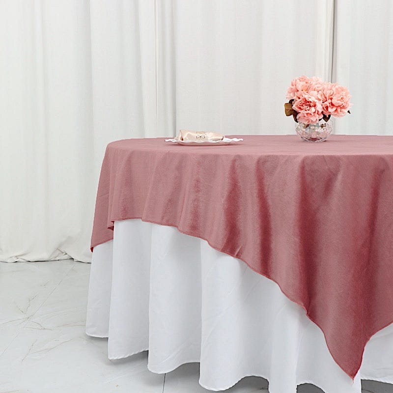 72"x72" Premium Velvet Square Table Overlay