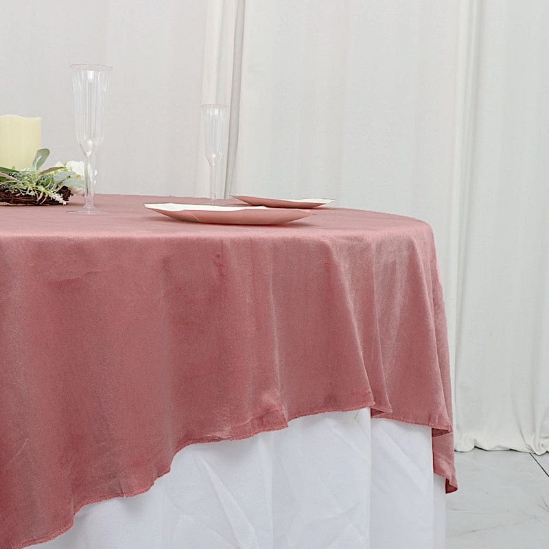 72"x72" Premium Velvet Square Table Overlay