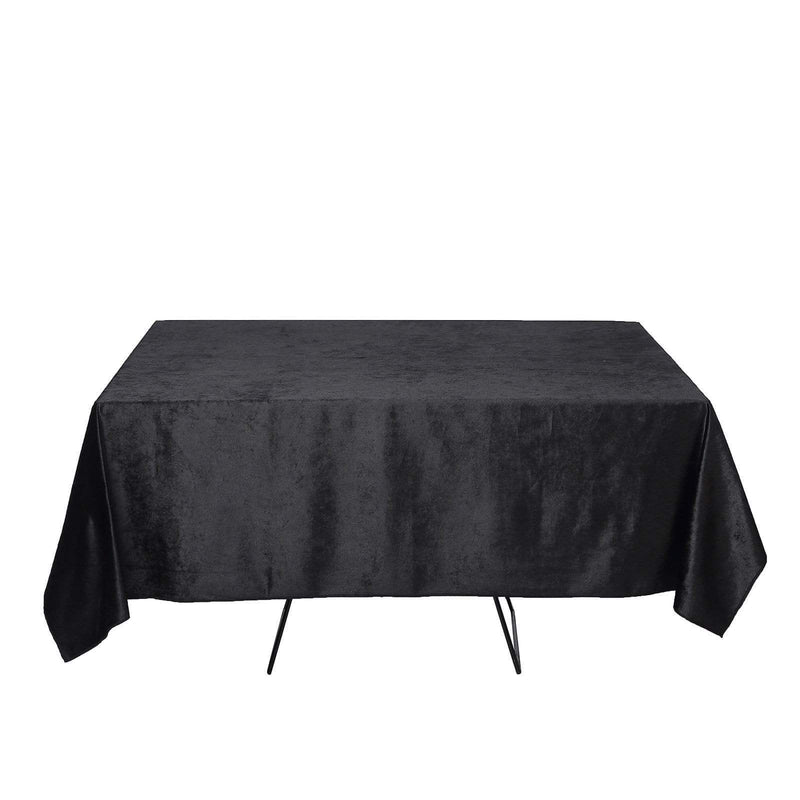 72"x72" Premium Velvet Square Table Overlay LAY72_VEL_BLK