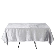 72"x72" Premium Velvet Square Table Overlay LAY72_VEL_SILV