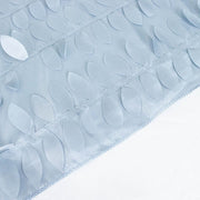 72"x72" Taffeta Square Table Overlay with 3D Leaves Petals Design