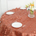 72"x72" Taffeta Square Table Overlay with 3D Leaves Petals Design