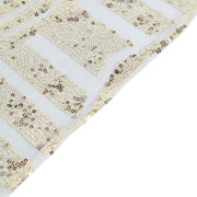 72"x72" Tulle Square Table Overlay with Sequins and Geometric Pattern