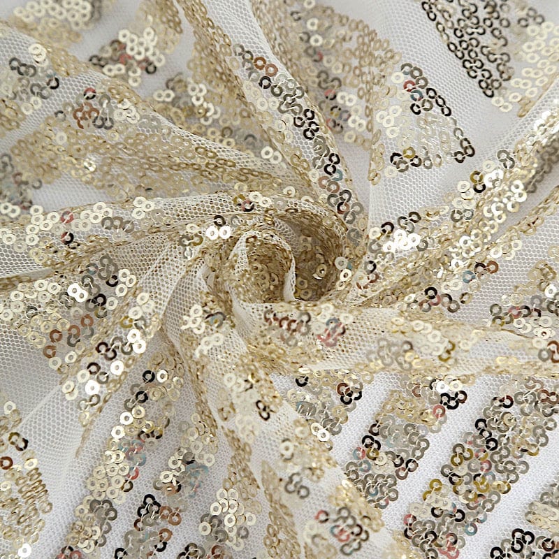 72"x72" Tulle Square Table Overlay with Sequins and Geometric Pattern