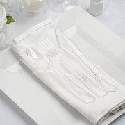 75 pcs Clear Elegant Forks Spoons and Knives Set - Disposable Tableware DSP_YY0007_7_CLR