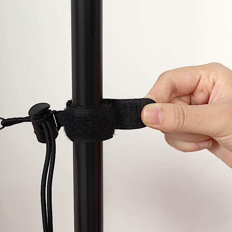 8 Backdrop Clamp Clips with Adjustable Elastic String Holder - Black BKDP_CLAMP04