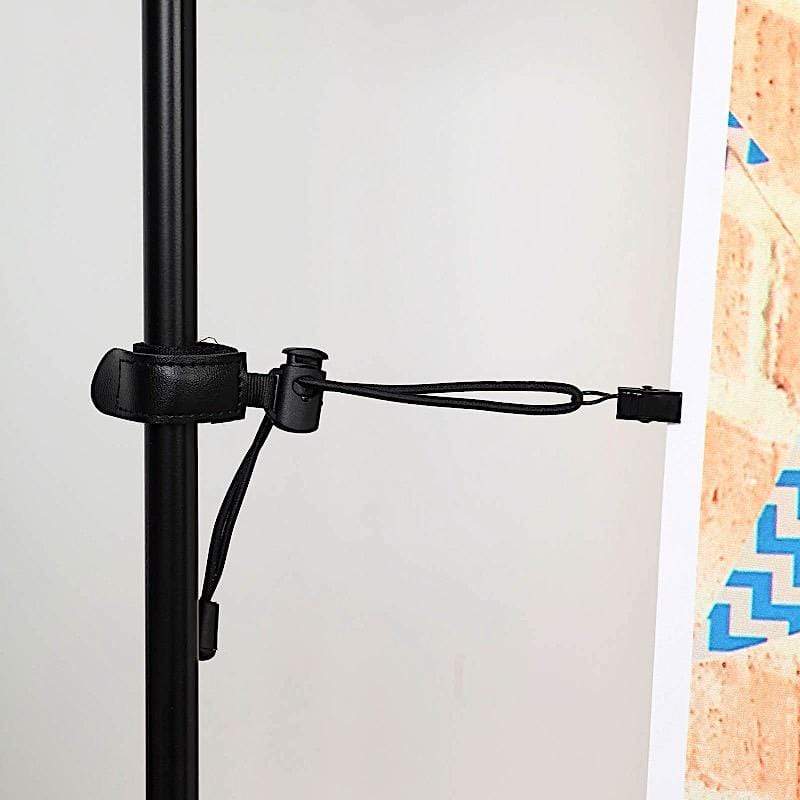 8 Backdrop Clamp Clips with Adjustable Elastic String Holder - Black BKDP_CLAMP04